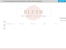Tablet Screenshot of blushbridaloregon.com